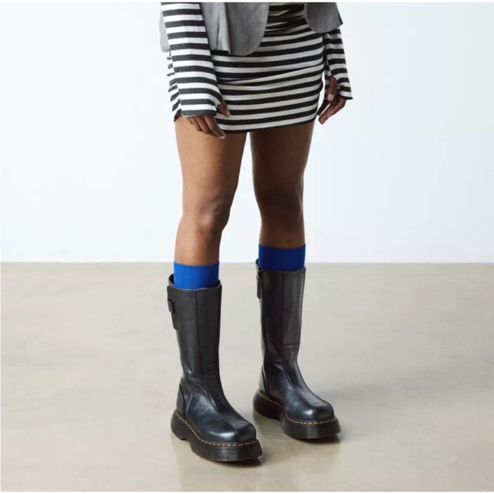 Dr. Martens Black Tall Combat Boots NO BOX